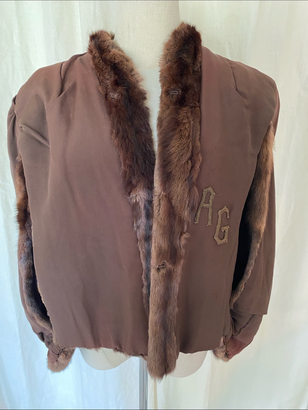 Mink Fur Cape/Stole Coat - Picture 11 of 12